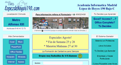 Desktop Screenshot of lopezdehoyos190.com